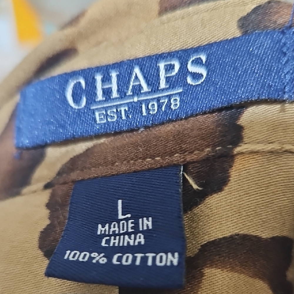 Chaps Brown and Black Patterned Shirt - Picture 2 of 6